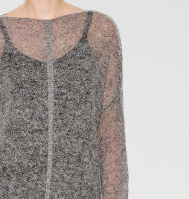 Sarah Pacini Centre Seam Sheer Sweater