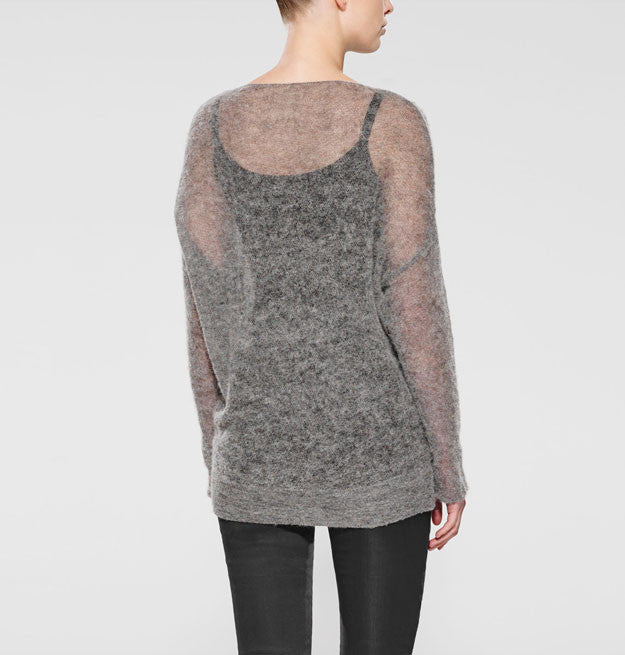 Sarah Pacini Centre Seam Sheer Sweater