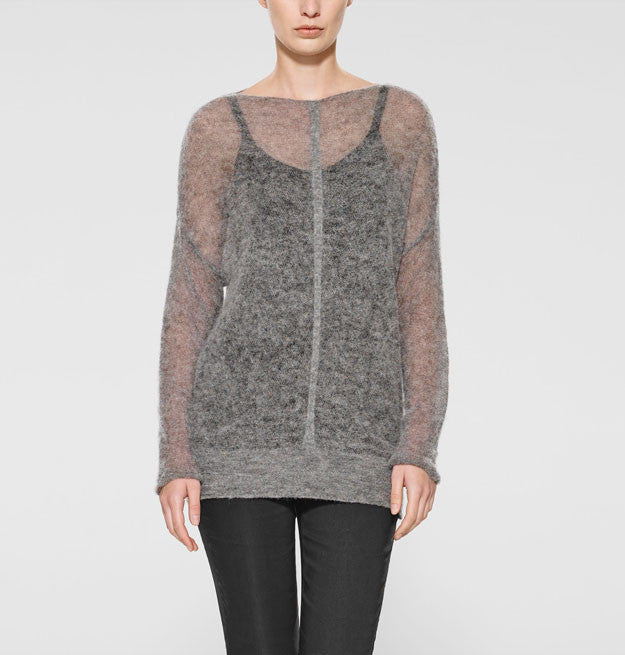 Sarah Pacini Centre Seam Sheer Sweater